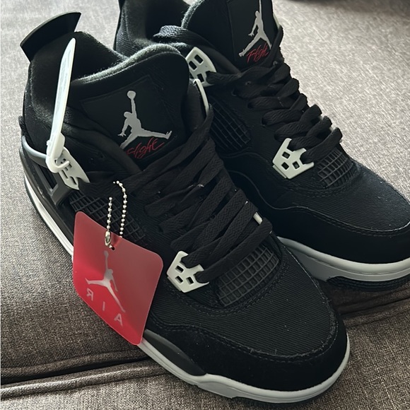 Jordan 4 black Canvas size 8 without box - Picture 1 of 6